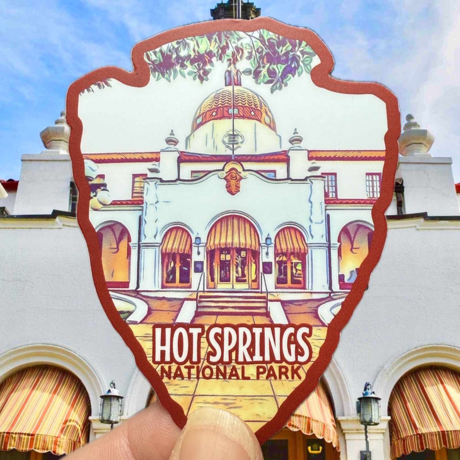 Hot Springs National Park Weatherproof Vinyl Sticker
