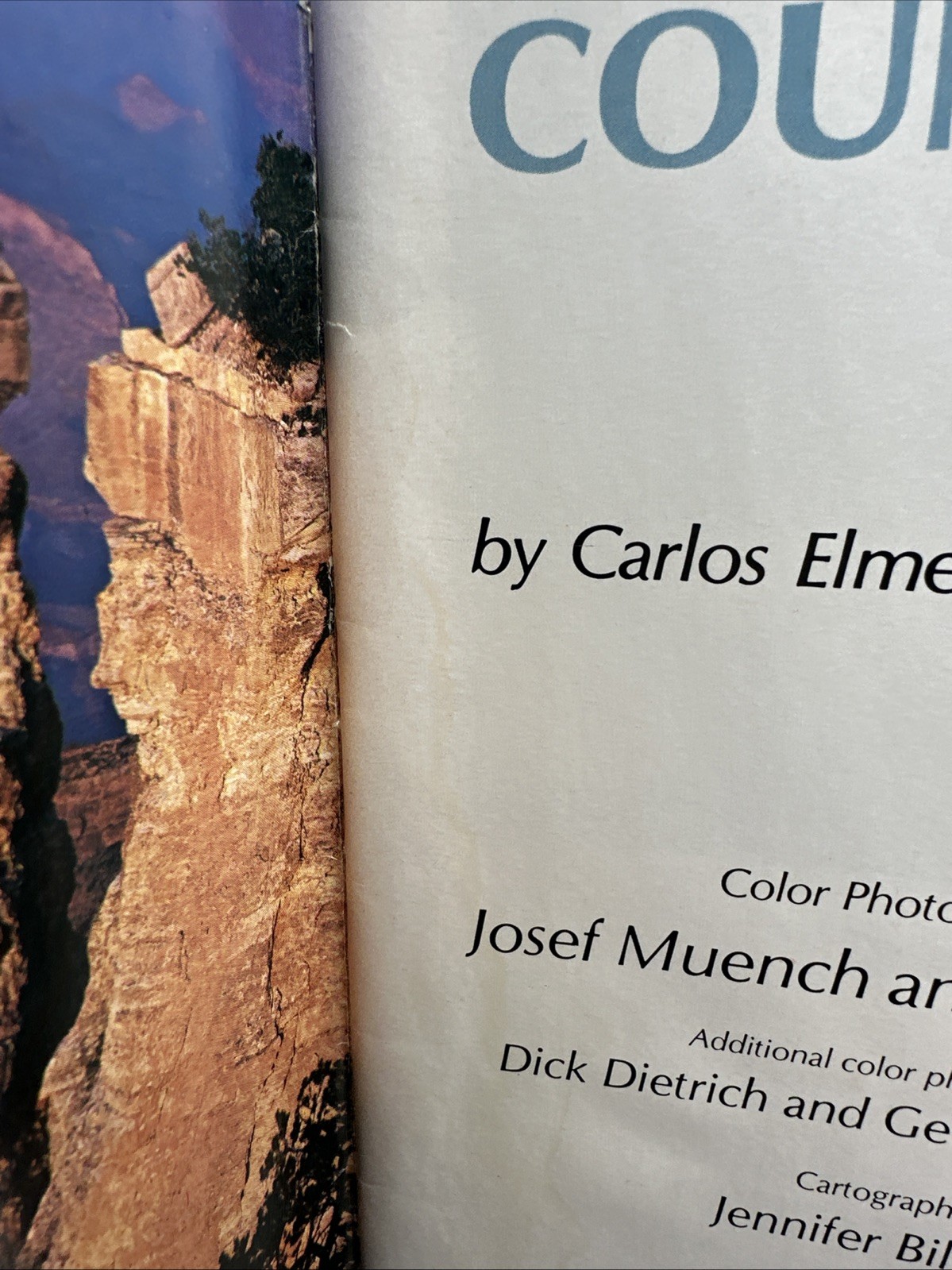 VTG 1986 Grand Canyon Country Color Photograph By Josef Muench And Carlos Elmer