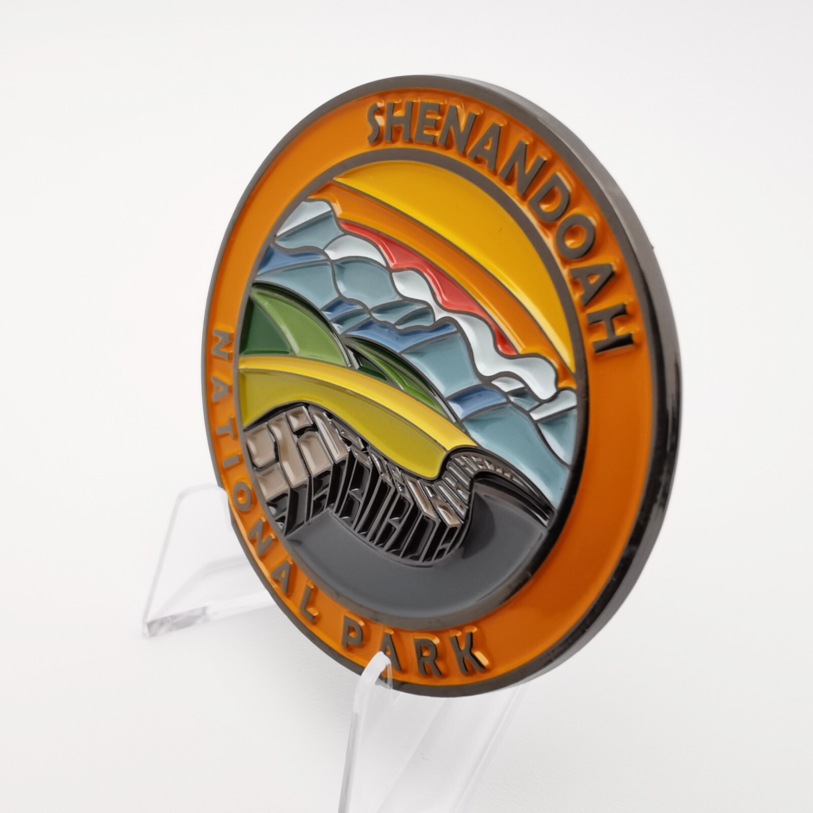Stunning Black Nickel US National Park Fridge Magnet for Nature Enthusiasts New