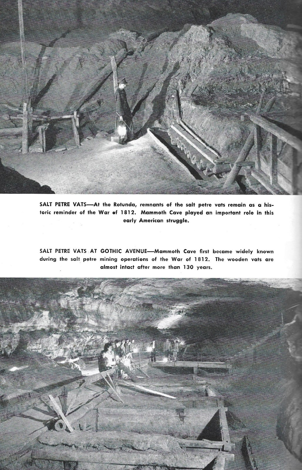 Vintage 1951 Mammoth Cave National Park Kentucky Pictorial Booklet 38 Pages