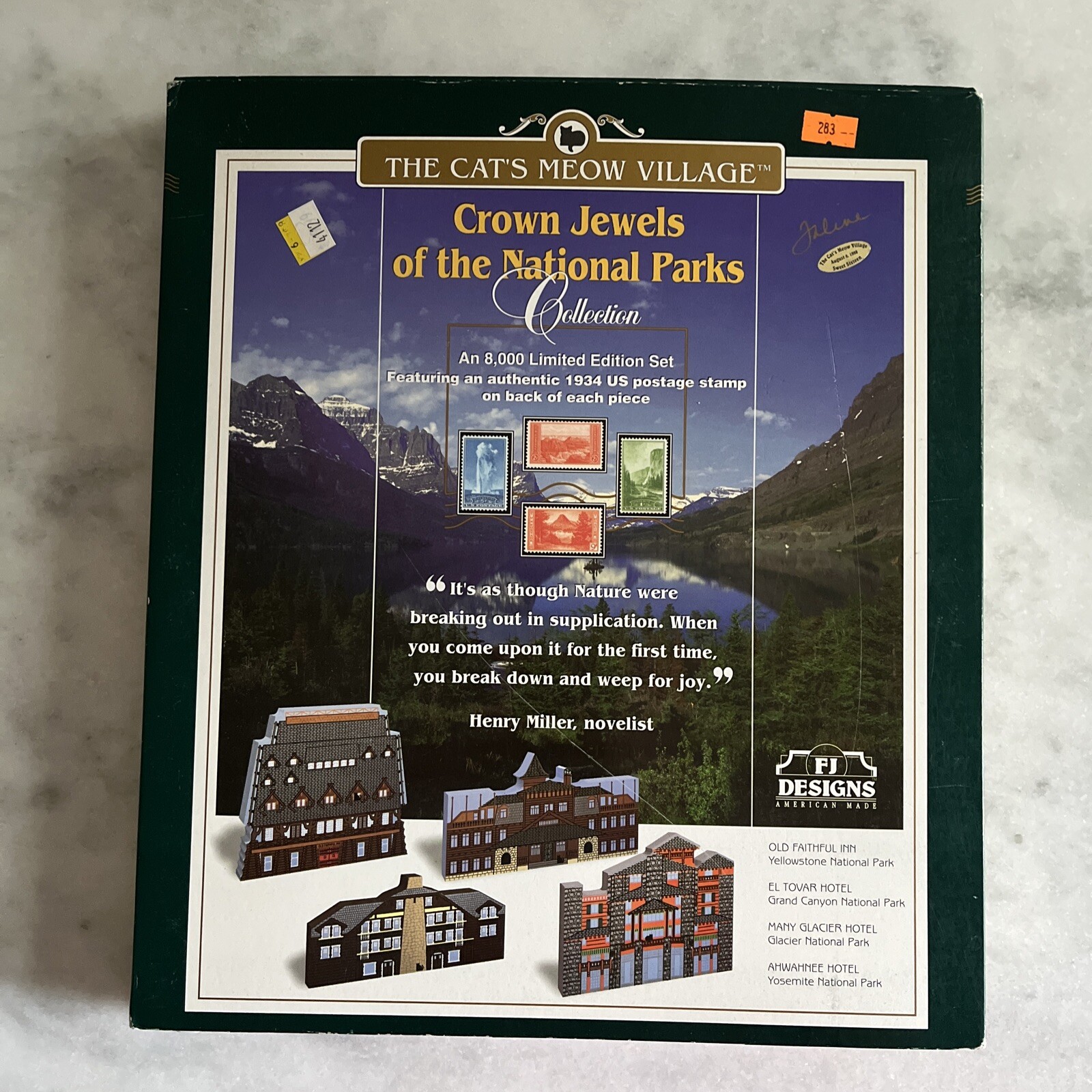 THE CAT’S MEOW VILLAGE-CROWN JEWELS OF THE NATIONAL PARKS COLLECTION Hand Signed