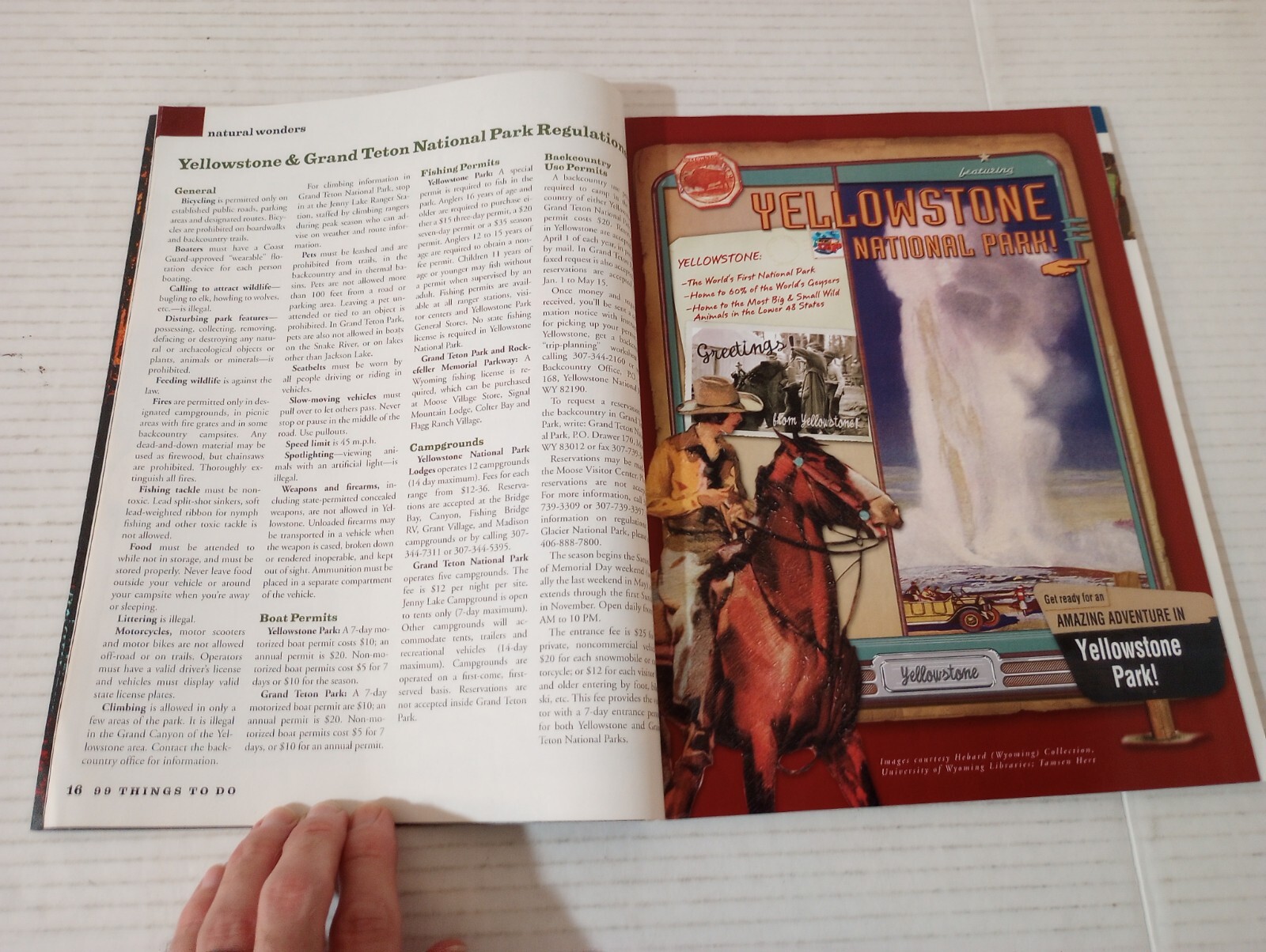 99 Things To Do In Yellowstone Country 2010 Vacation Guide Travel Brochure