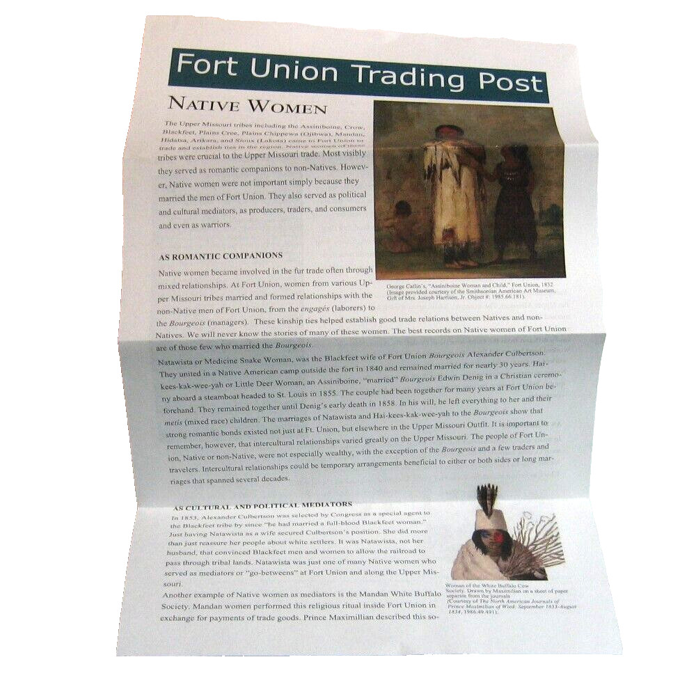 NPS Brochure Fort Union Trading Post National Historic Site People of the Fort