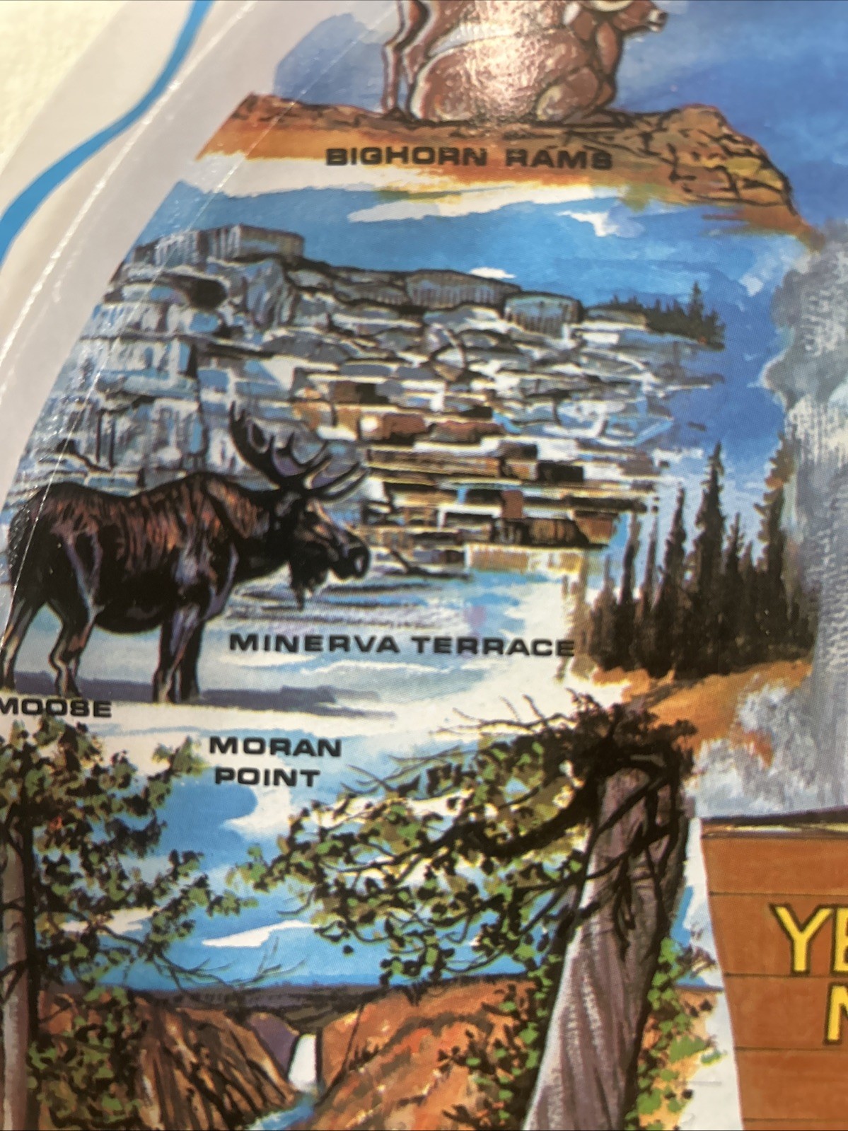 Ken Haag Yellowstone Metal Tray VTG 1960s Souvenir Art Scenic Collectible