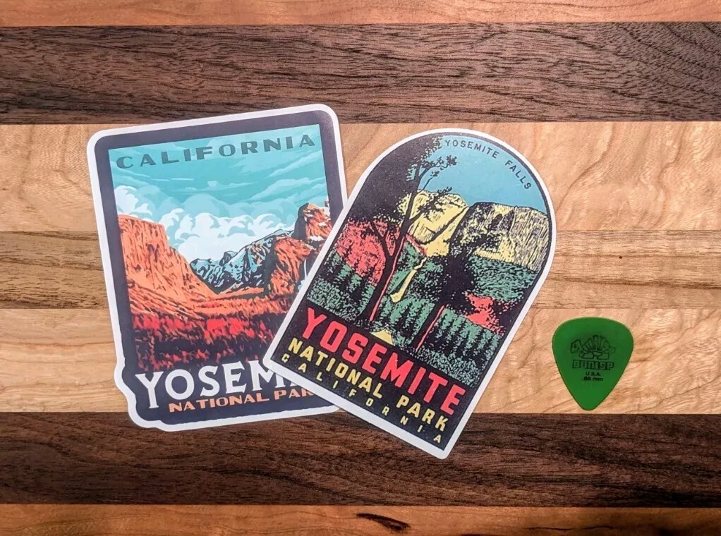 Set Of Two (2) 4″ Yosemite National Park Sticker Decal
