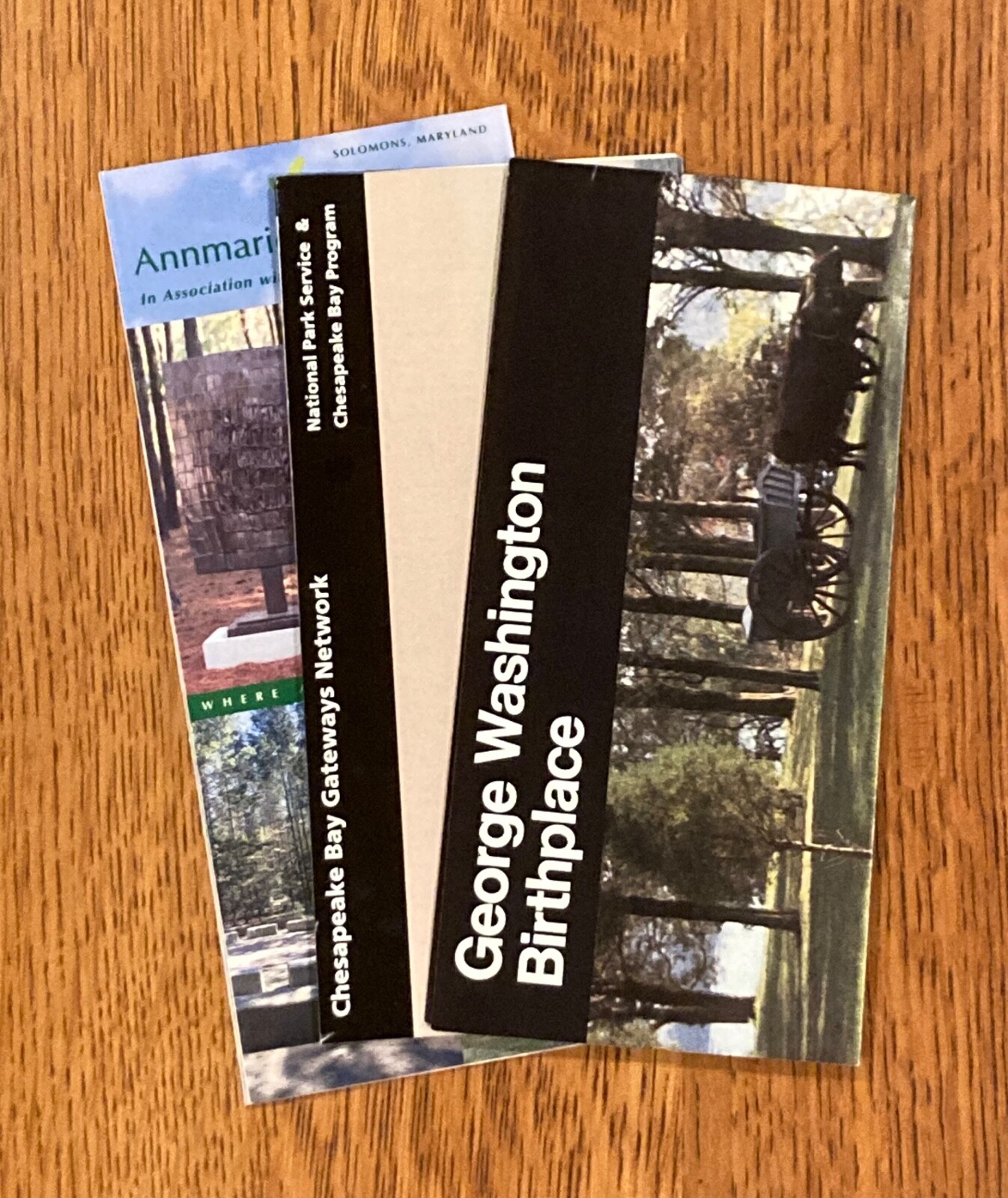 George Washington Birthplace – Chesapeake Bay Gateway – Annmarie Garden Brochure