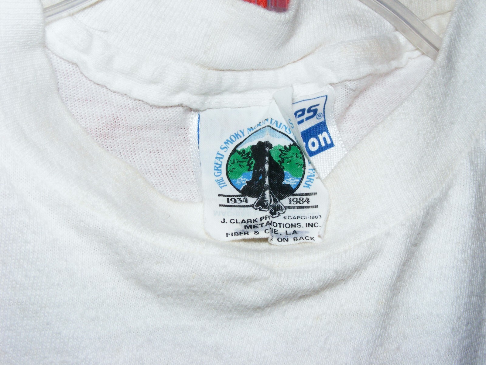 Vtg 1983 T-Shirt Great Smoky Mountains National Park Sz S 34-36 Sleeveless Bear