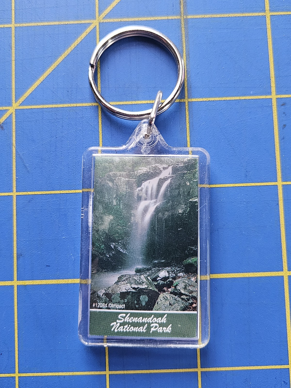 Shenandoah National Park Acrylic Keychain Waterfall Virginia 1-3/8″ x 2-1/8″