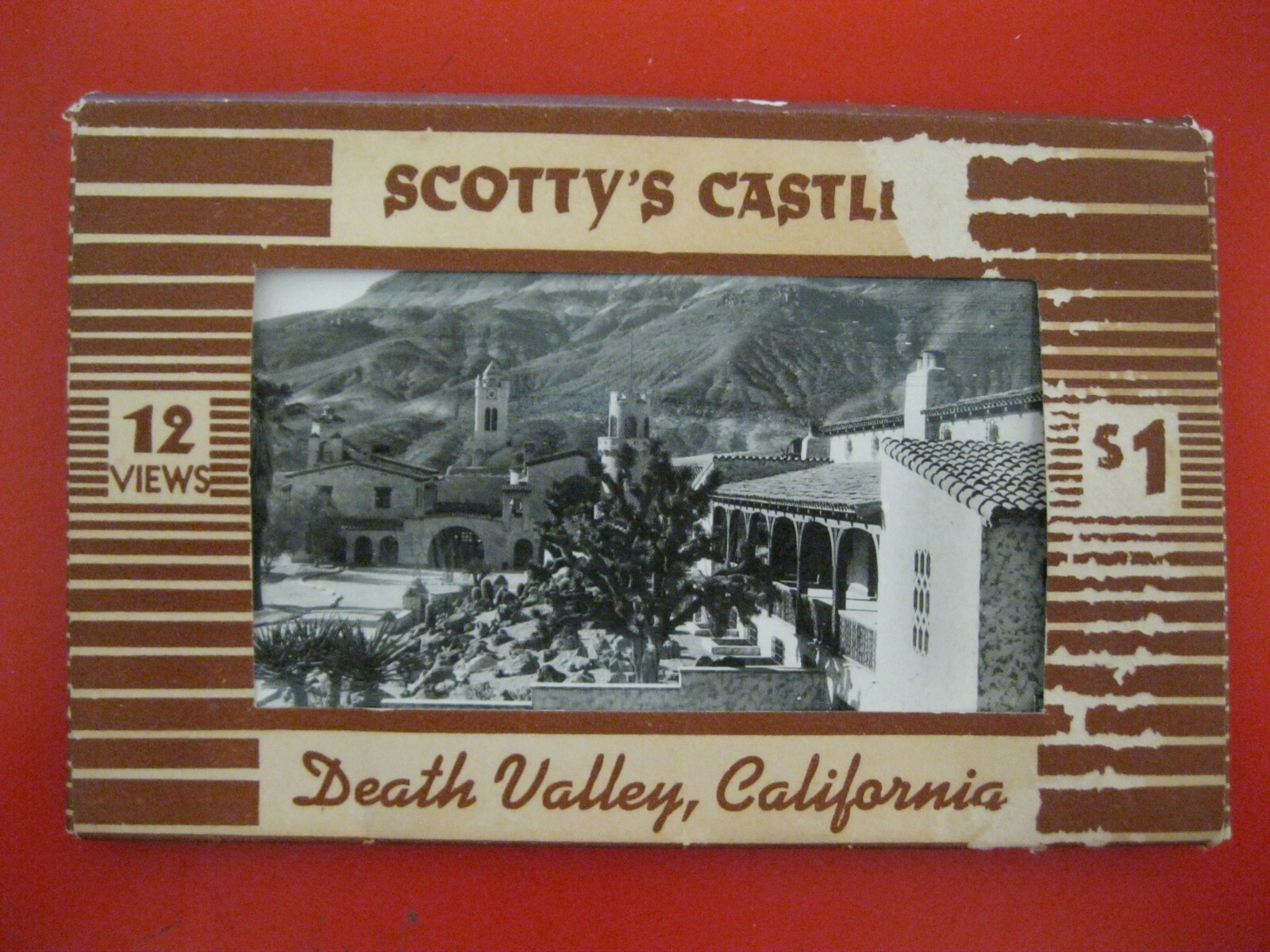 VTG DEATH VALLY CALIFORNIA SOUVENIR PICTURE POSTCARDS~12~1950’S