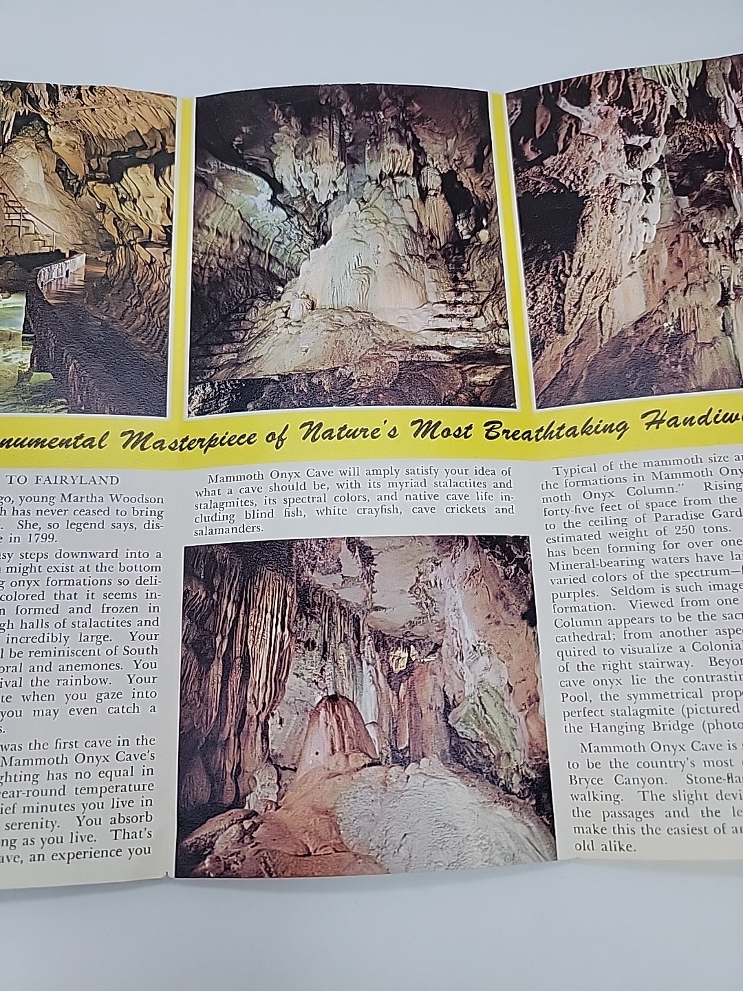 1963 Mammoth Cave National Park Kentucky Horse Cave Onyx Cave Historical