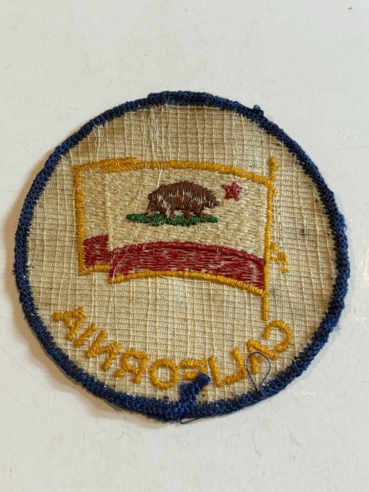 RARE🇺🇸1960s VINTAGE”CALIFORNIA”BEAR Embroidered BACKPACK HIKER PATCH👀LQQK👀