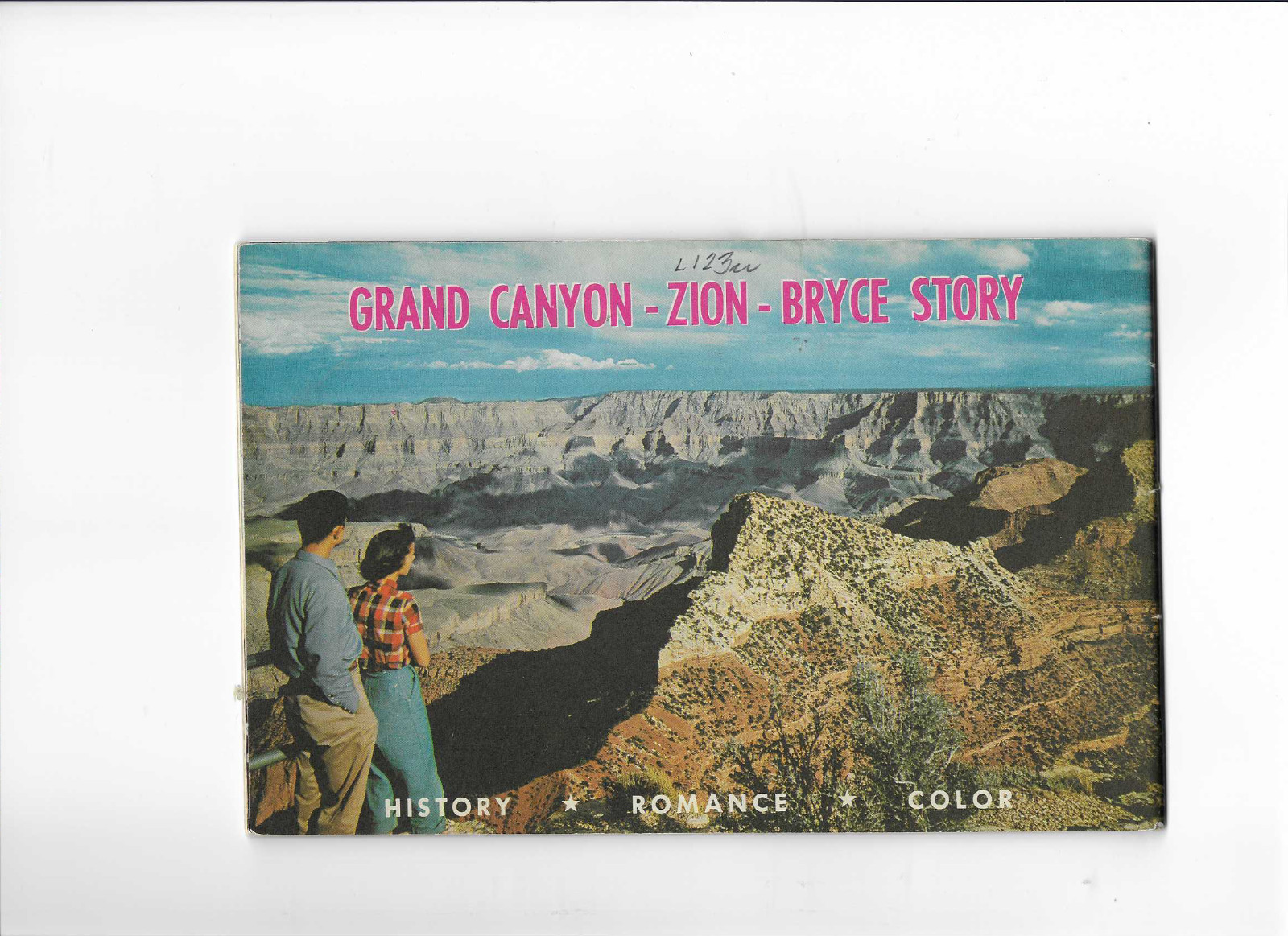Nat. Park Grand Canyon-Zion-Bryce Story color views/guide Western Resort 1957
