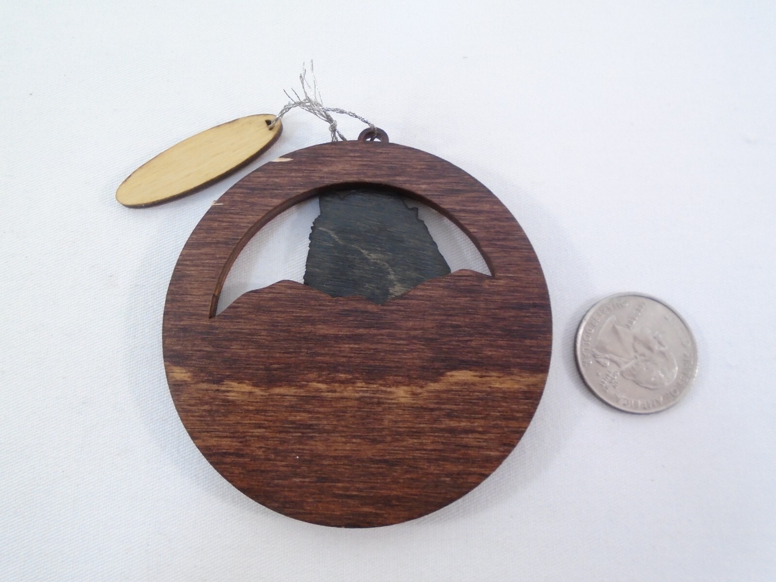 2010 Great Smoky Mountains National Park Wooden Christmas Ornament 3D Contours