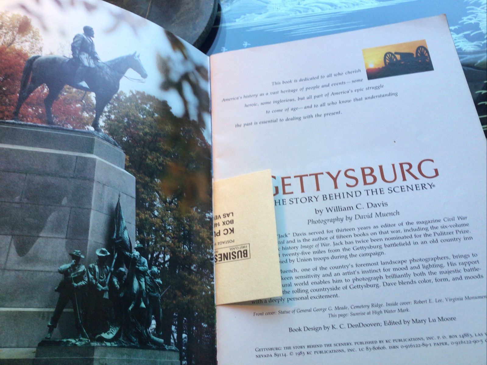 Gettysburg Souvenir Book Vintage 48 Pages 12 X 9. The Story Behind The Scenery