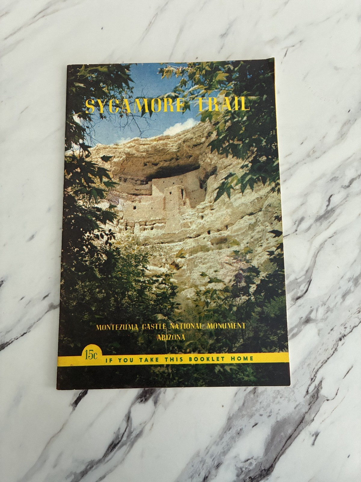 Vintage Travel Booklet 1955 Sycamore Trail Montezuma Castle Globe Arizona AZ