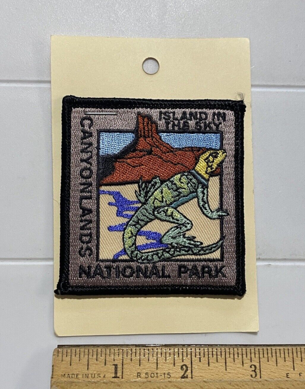 NIP Island in the Sky Canyonlands National Park Collared Lizard Souvenir Patch