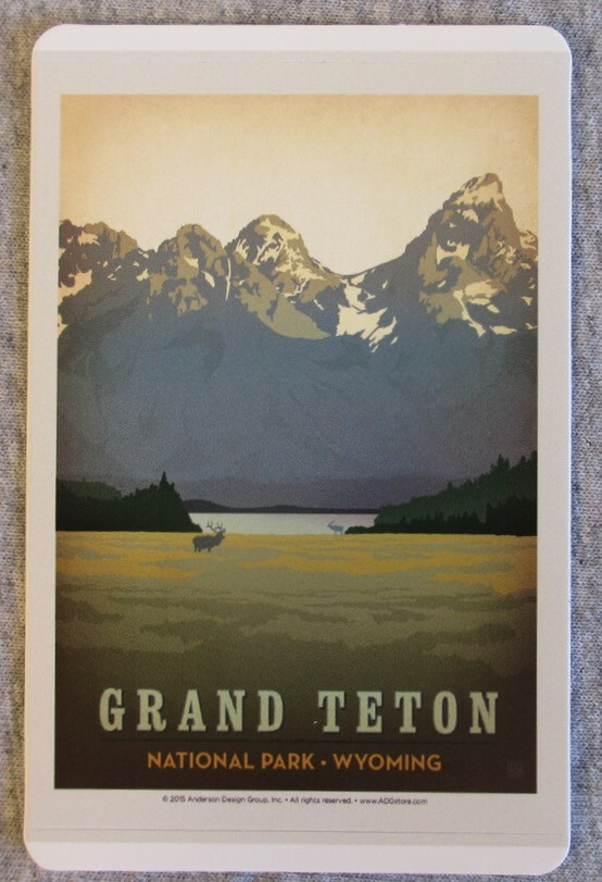 Grand Teton National Park Vinyl Sticker New