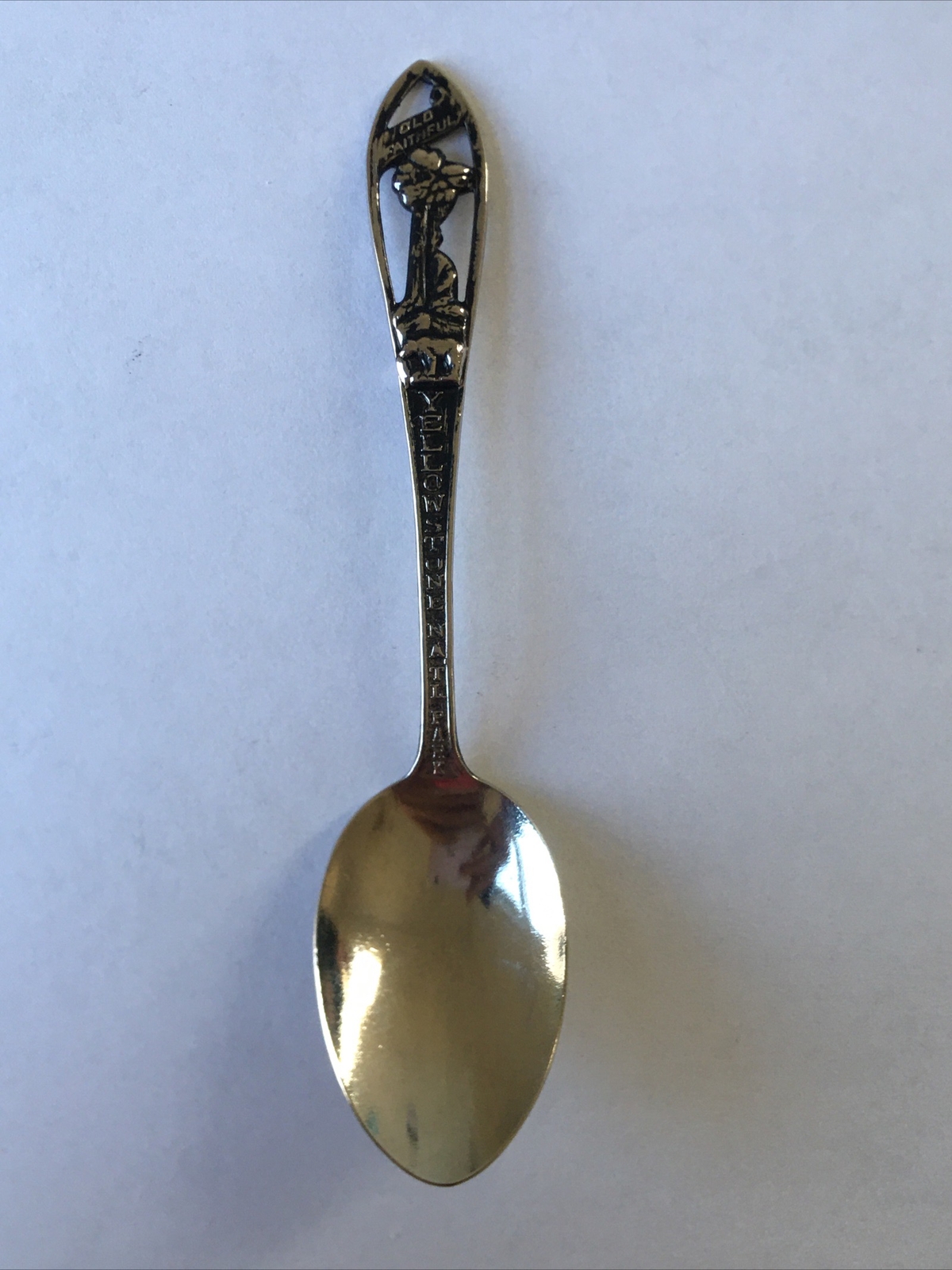 Old Faithful Yellowstone National Park Vintage Souvenir Spoon Collectible
