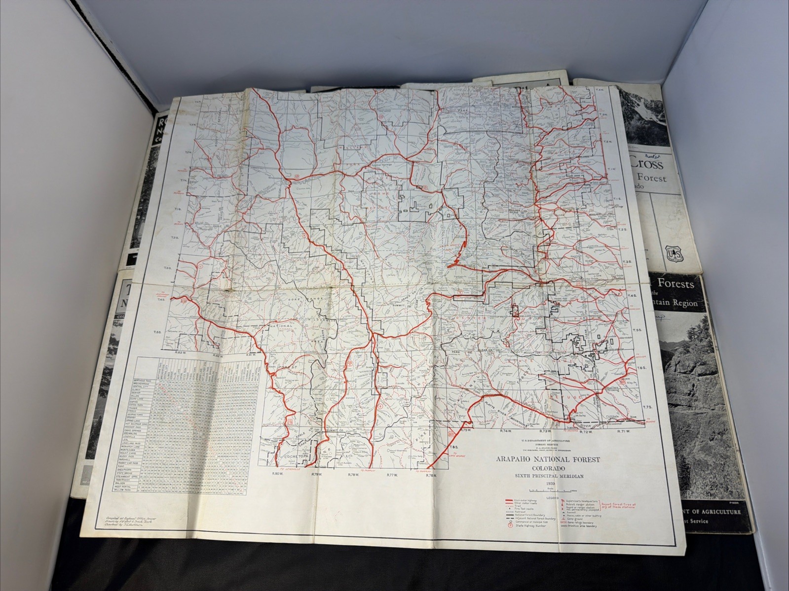 Lot Of 13 Vintage 1930s National Park Brochures And Maps