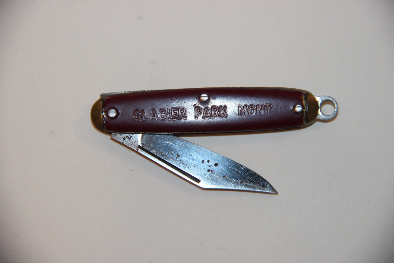 Vintage Glacier National Park Montana Pocket Knife Used USA Souvenir