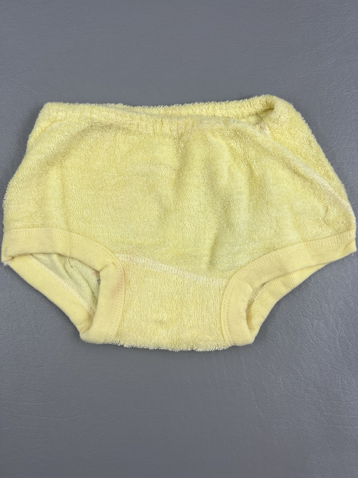 Vintage Yellowstone Nat’l Park Wyoming Bear Yellow Diaper Cover Old Faithful