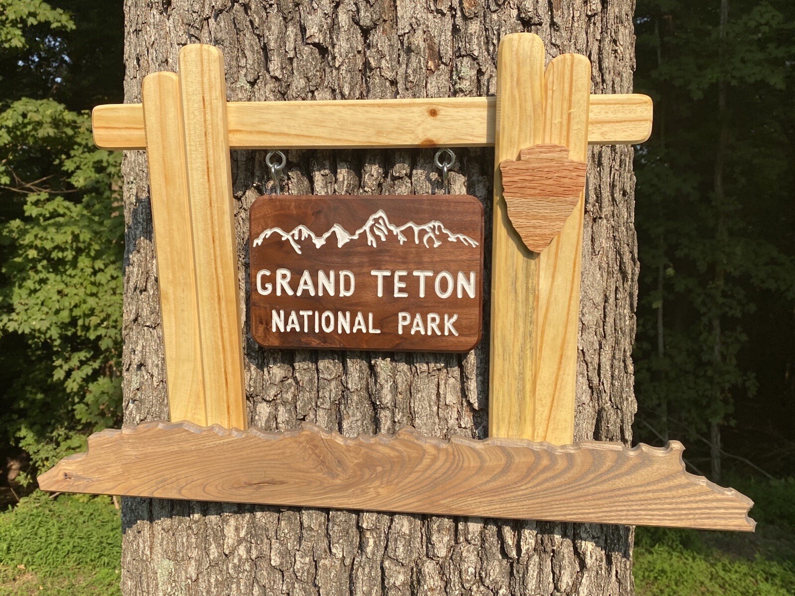 Grand Teton Nation Park Wall Décor Wyoming WY Jackson Hole Deluxe Entrance Sign