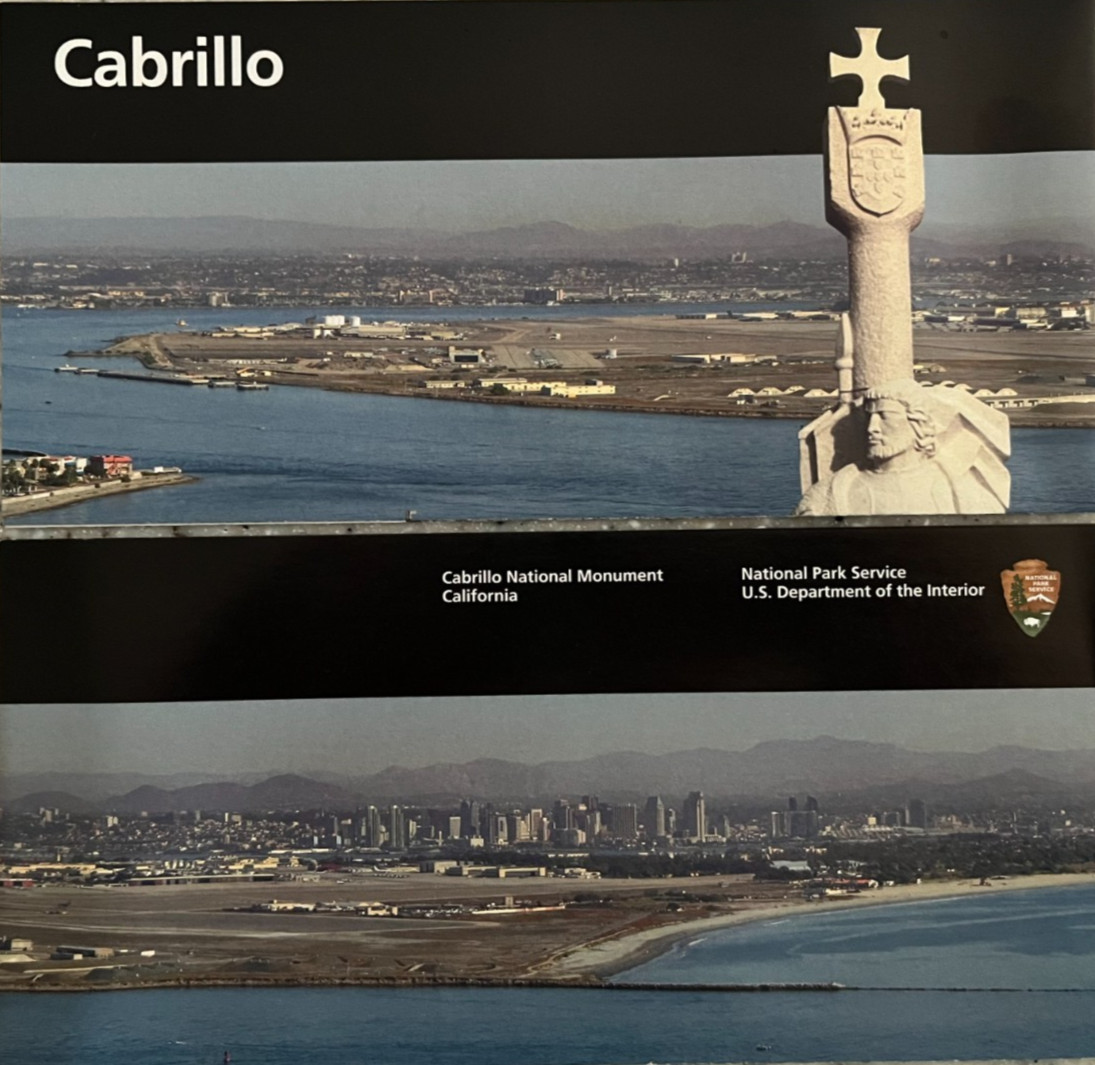 2018 CABRILLO MONUMENT NATIONAL PARK SERVICE UNIGRID BROCHURE/MAP Out of Print