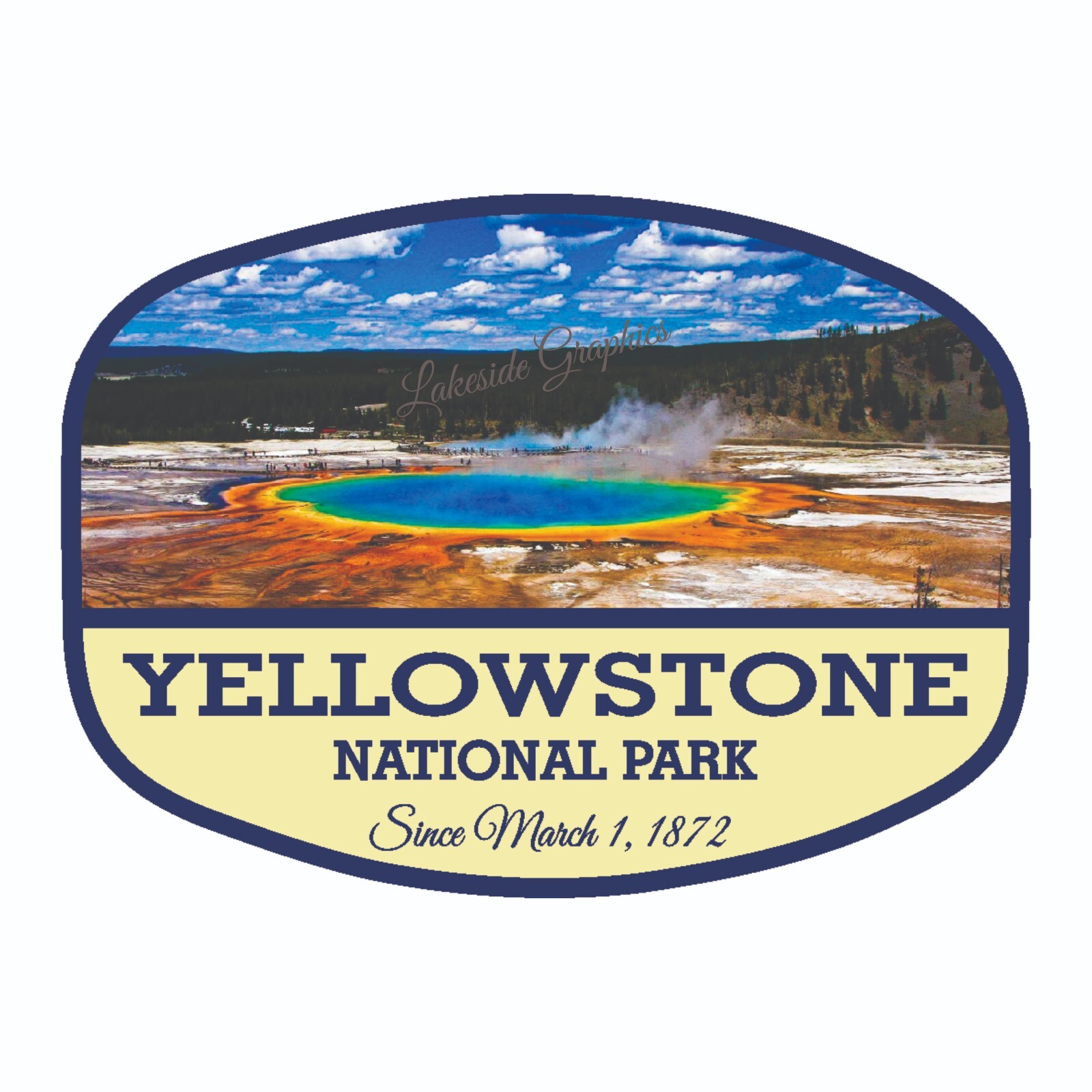 Yellowstone National Park Sticker National Park Decal