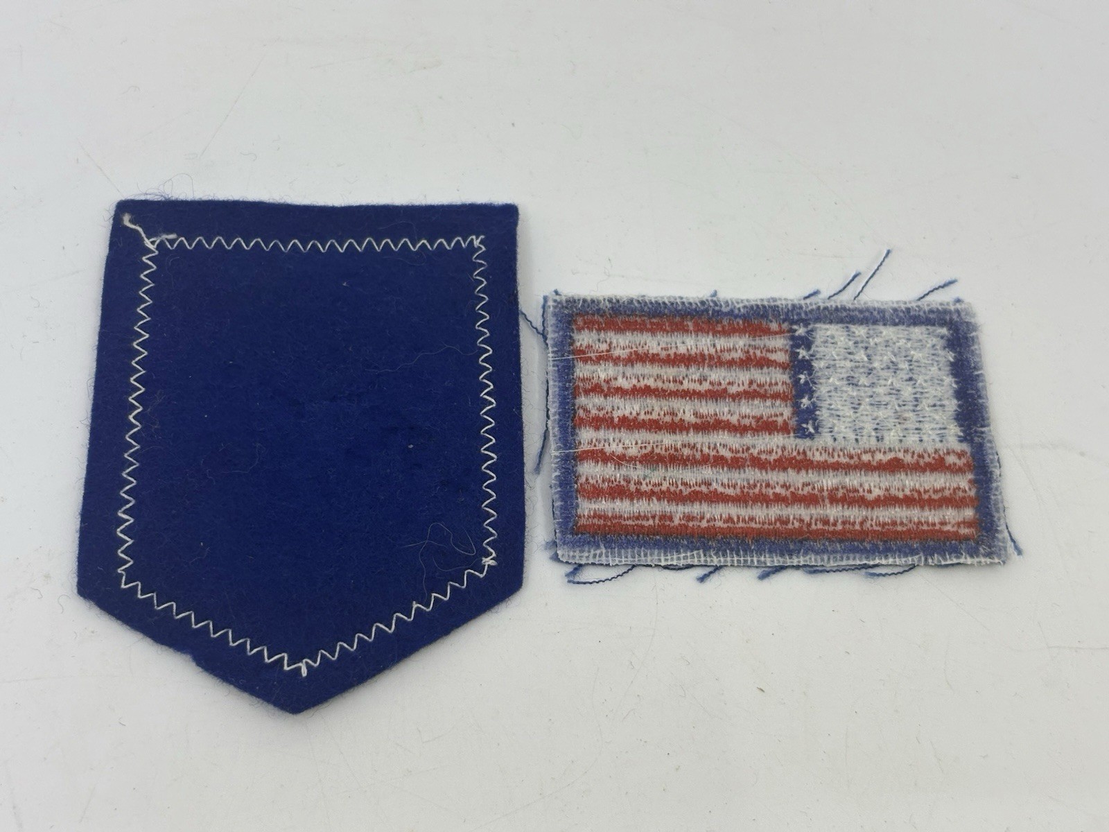 Vintage Washington Monument Patch And American Flag Patch