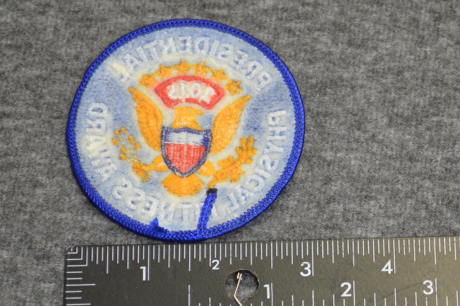 Presidential Physical Fitness Award 2015 Patch Eagle Patriotic Shield Gold