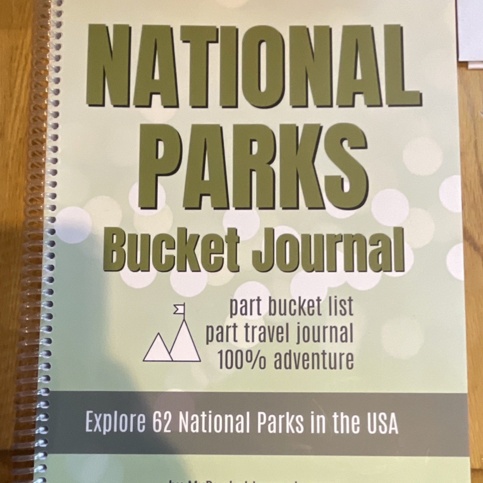 National Parks Bucket Journal Spiral-Bound Travel Journal Explore 62 USA Parks