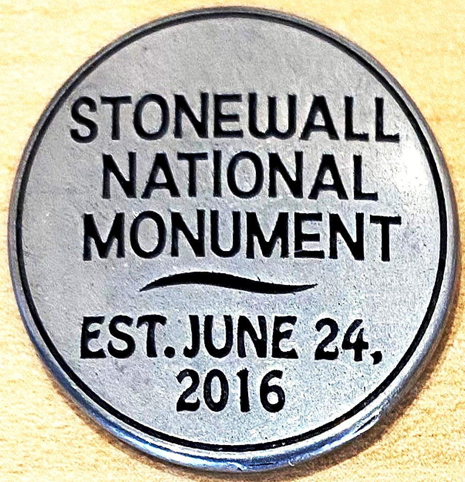 LAST ONE – NEW RELEASE – STONEWALL NATIONAL MONUMENT – PARK TOKEN – NEW YORK