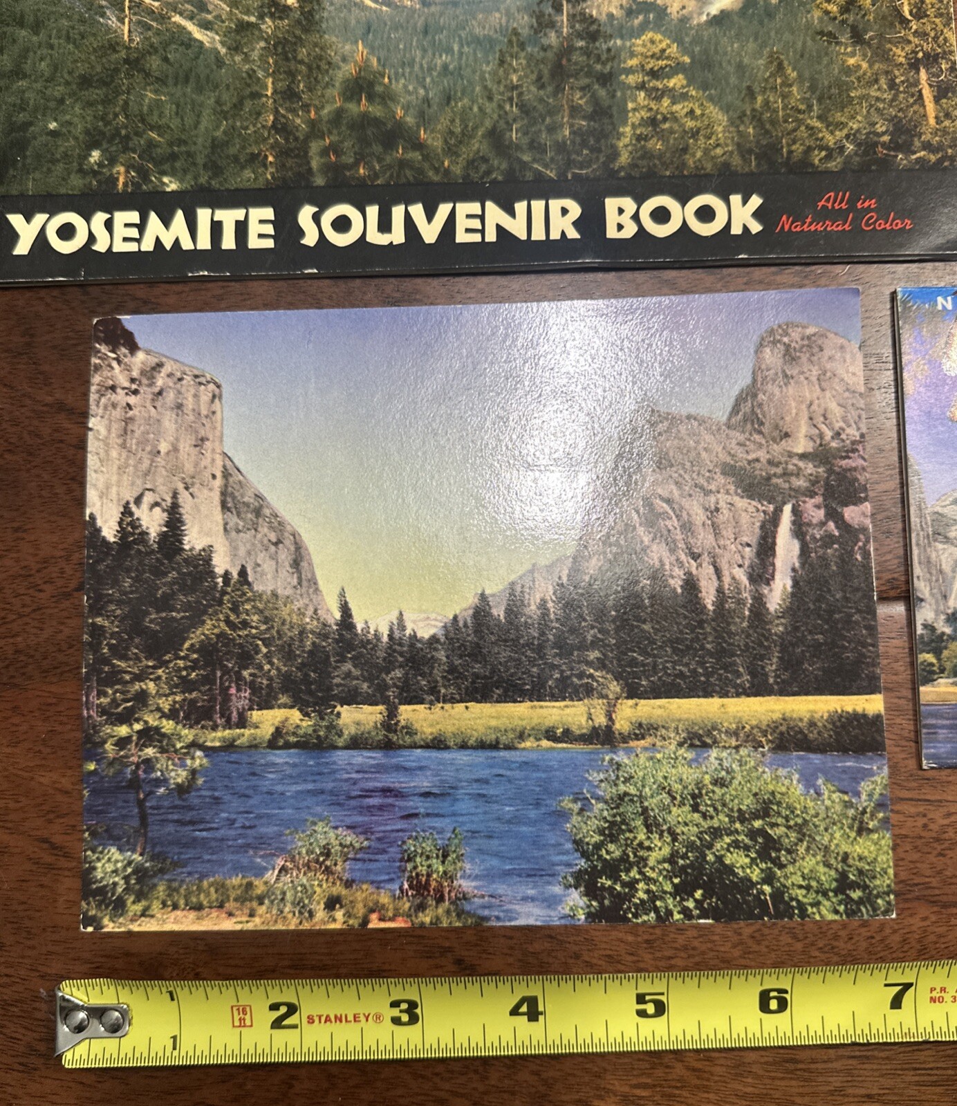 YOSEMITE SOUVENIR BOOK NATIONAL PARK NATURAL COLOR 1952 & 2 POST CARD BOOKS