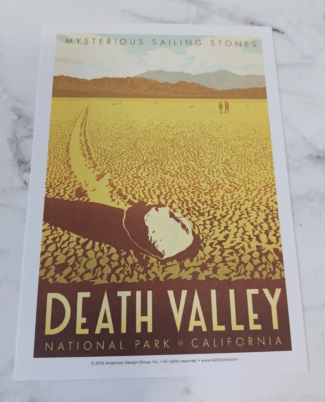 Death Valley National Parks 100th Anniversary Illustrated Print Post Card