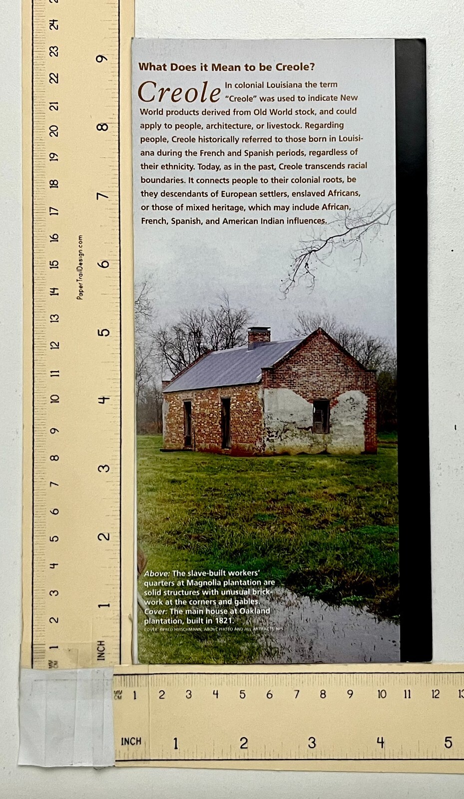 2008 Caine River Creole Louisiana Official National Historic Park Guide Brochure