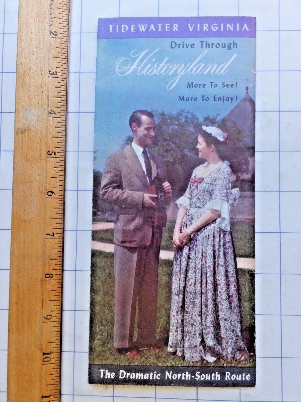 1950’s Tidewater Virginia Historyland brochure. Highways U.S. 17 and VA 3.