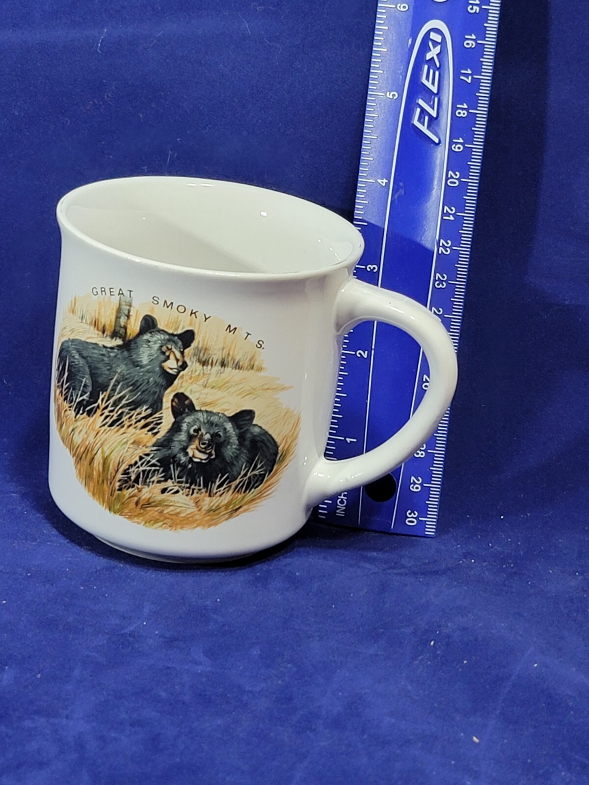 Vintage Great Smoky Mountains National Park Black Bears Coffee Mug Cup