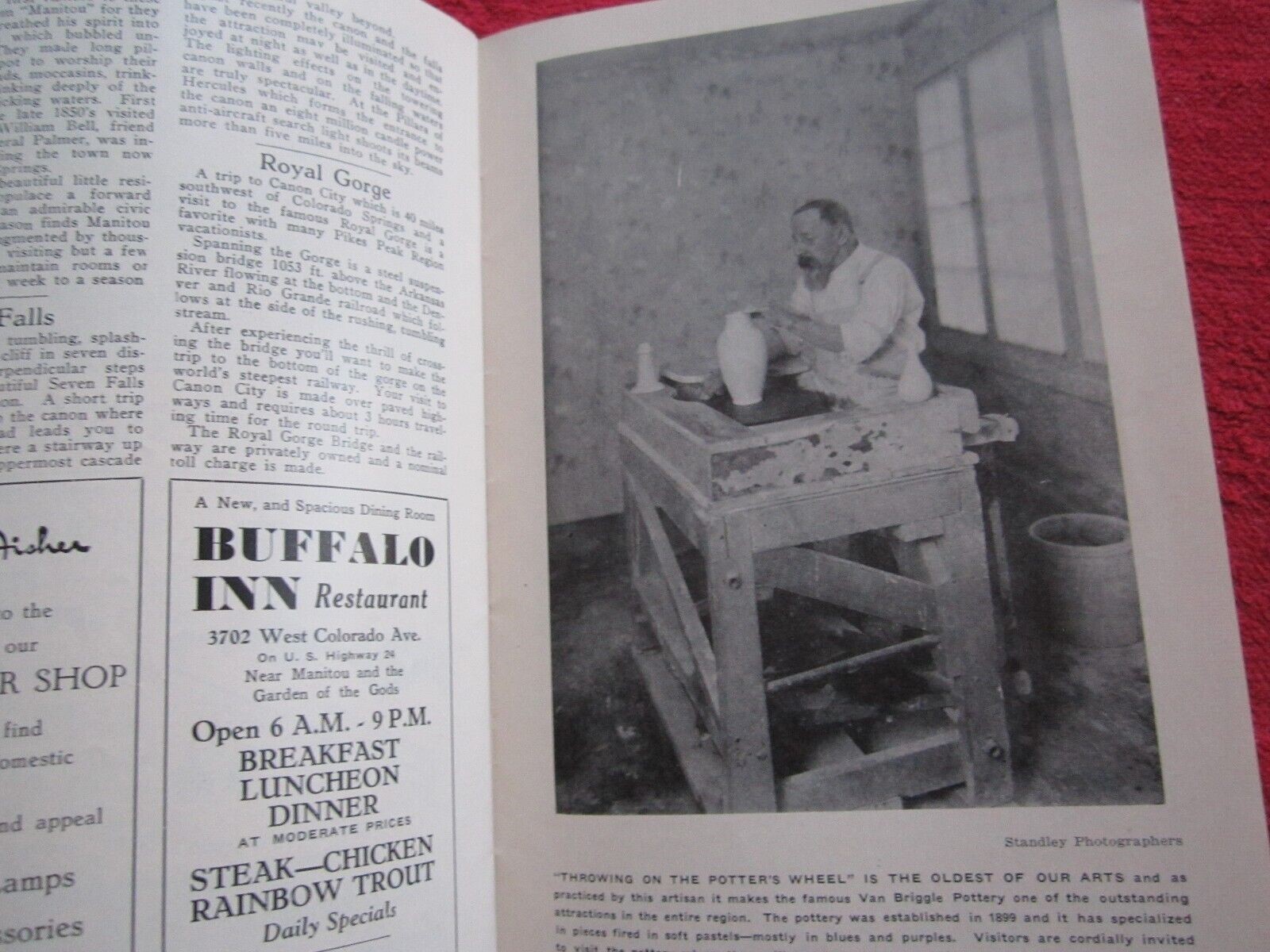 1951 PIKES PEAK OR BUST MANITOU CO, LOCAL AREA 36pg INFO, ADVERTISING BOOKLET