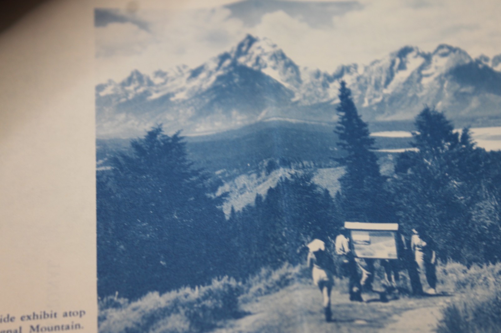 Grand Teton National park Travel brochure Vintage