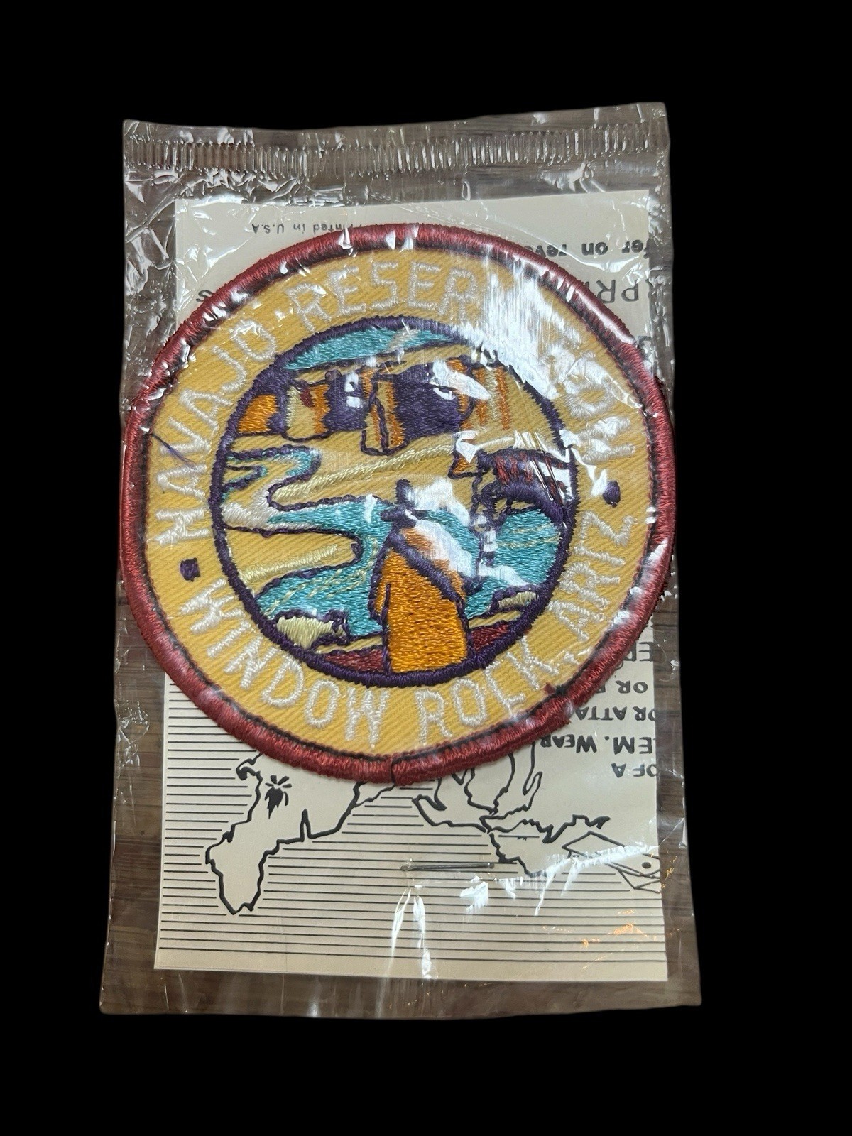 NIP Navajo Reservation Window Rock Arizona Round Trailblazer Emblem Patch USA