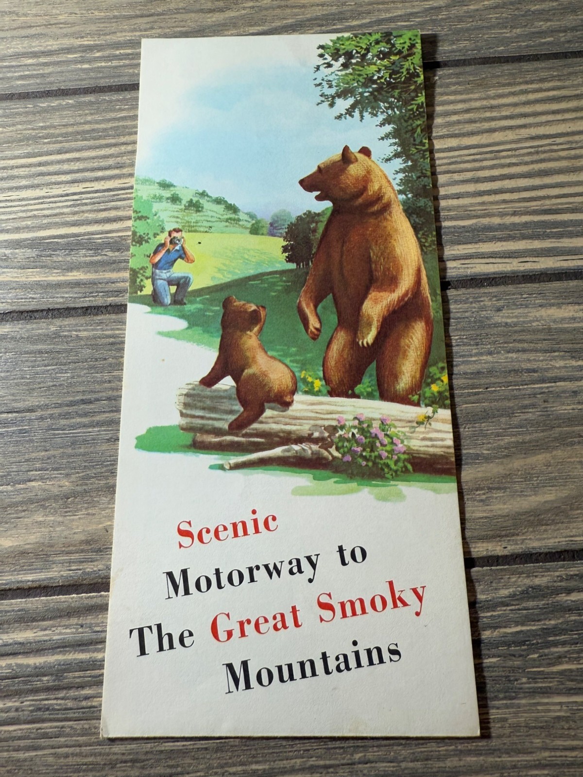 Vintage Scenic Motorway To The Great Smoky Mountains Brochure