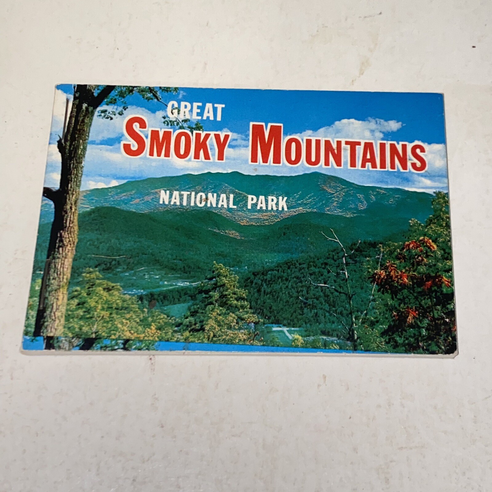 Vintage Great Smoky Mountains National Park Souvenir Color Photo Picture Book