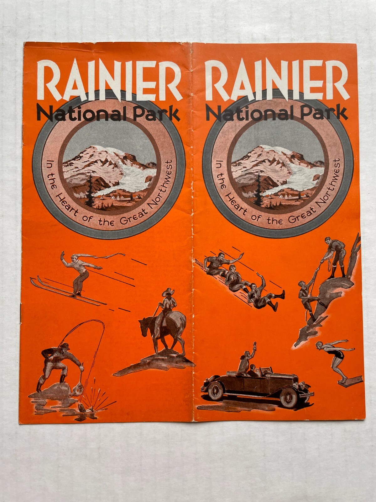 1933 Travel Brochure for Rainier National Park in Washington Great Old Pics
