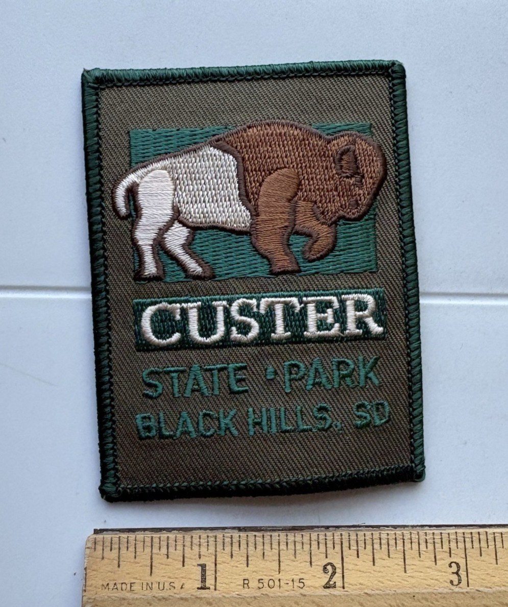 Custer State Park Black Hills South Dakota Souvenir Embroidered Patch Badge