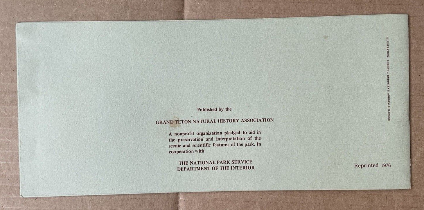 1976 Bar Flying U J Pierce Cunningham Brochure Grand Teton Natural History Park