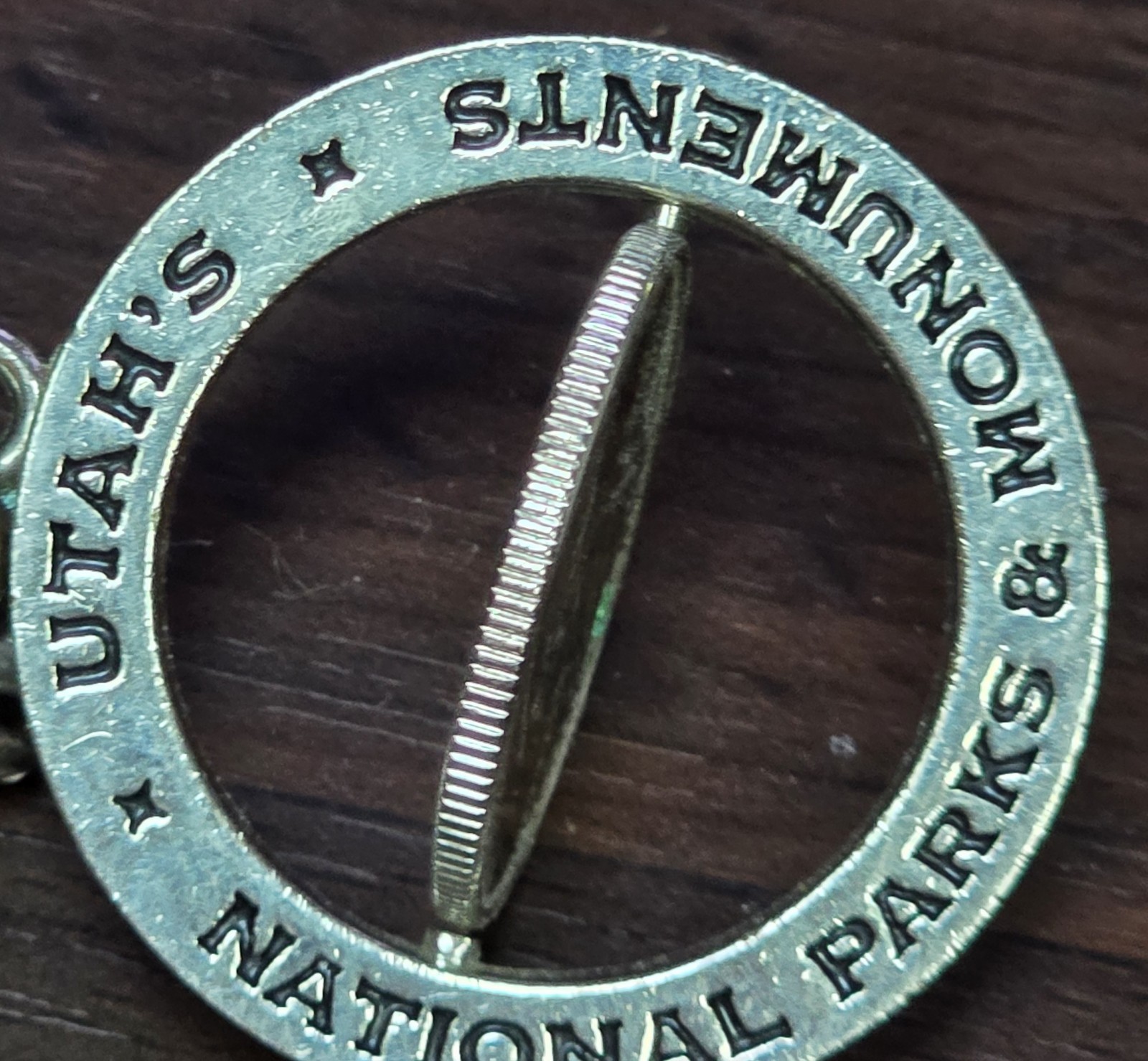 1½” National Parks Key Chain Spinning 2007 Utah Quarter Crossroads Of The West