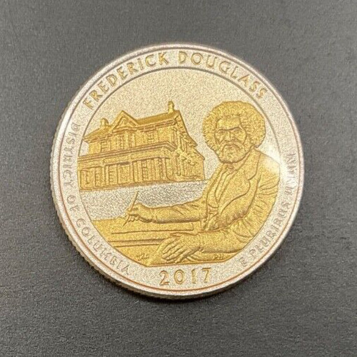 Washington D.C. Fredrick Douglas National Hist. Site 2017 Gold & Silver Quarter