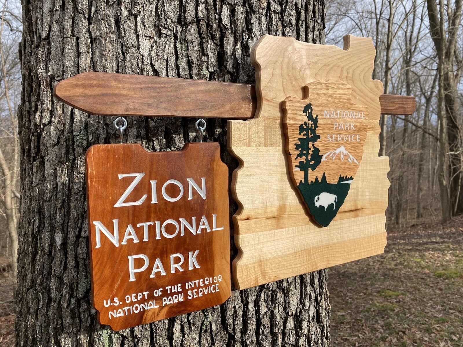 Zion National Park Wall Decor Utah UT Kenab Entrance Sign Deluxe Replica Miniatu