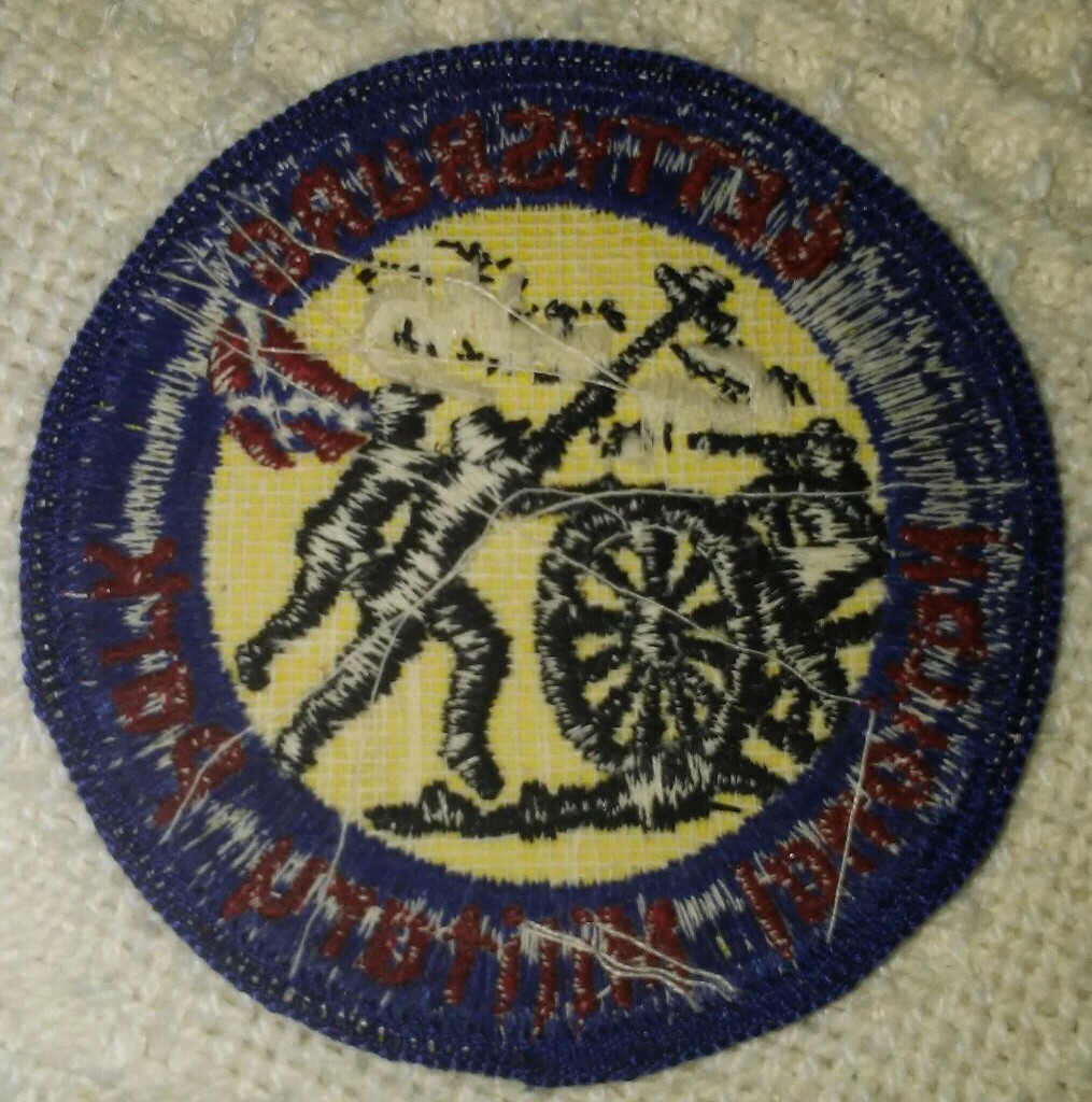 Gettysburg Civil War Cannon Soldiers National Military Patch