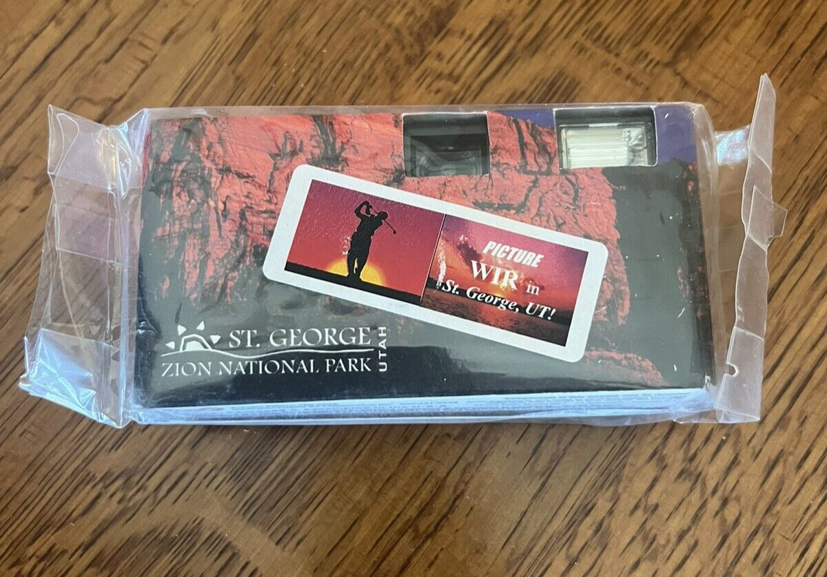 Zion National Park Souvenir Sealed Camera NOS 2008 35MM St George, UT